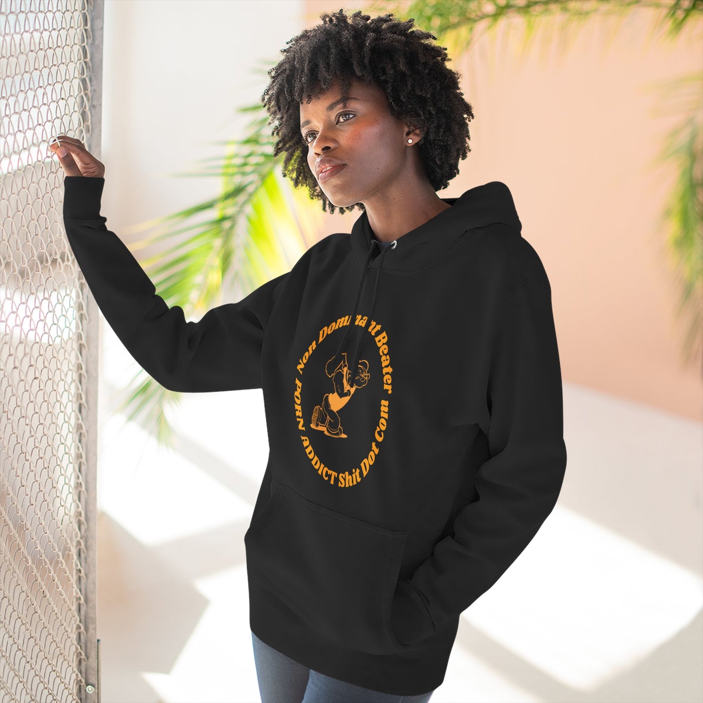 Non-Dominant Beater Fleece Hoodie | Perfect for Humor Enthusiasts & Casual Wear