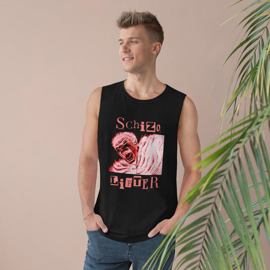 Red Beserk Schizo Lifter Tanktop